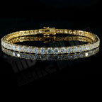 Jewellery Kingdom Cubic Zirconia 9 Carats Ladies Tennis Bracelet (Silver) - Bracelets & Bangles - British D'sire