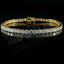 Jewellery Kingdom Cubic Zirconia 9 Carats Ladies Tennis Bracelet (Silver) - Bracelets & Bangles - British D'sire