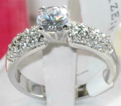 Jewellery Kingdom Cubic Zirconia Pave 1.5CT Sparkling Realistic Ladies Engagement Ring - Jewelry Rings - British D'sire Main image