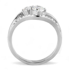 Jewellery Kingdom Cubic Zirconia Pretty Ladies Dress Ring (Silver) - Jewelry Rings - British D'sire