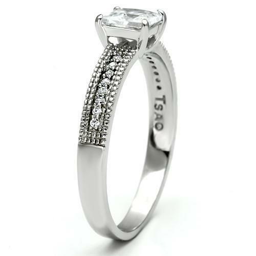 Jewellery Kingdom Cubic Zirconia Princess Cut Sterling Silver 1 CT Ladies Engagement Ring Secondary image