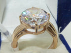 Jewellery Kingdom Cubic Zirconia Solitaire Ladies Engagement Ring (Rose Gold) - Jewelry Rings - British D'sire