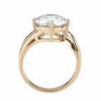 Jewellery Kingdom Cubic Zirconia Solitaire Ladies Engagement Ring (Rose Gold) - Jewelry Rings - British D'sire