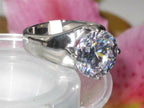 Jewellery Kingdom Cubic Zirconia Stainless Steel 14mm 10 CT Stainless Steel Ladies Solitaire Ring - Rings - British D'sire