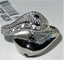 Jewellery Kingdom Cubic Zirconia Stainless Steel Double Silver Animal Goth Biker Ladies Snake Ring - Jewelry Rings - British D'sire