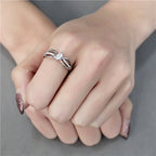 Jewellery Kingdom Cubic Zirconia Stainless Steel Elegant Clear Silver Ladies Marquise Ring - Jewelry Rings - British D'sire