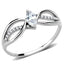 Jewellery Kingdom Cubic Zirconia Stainless Steel Elegant Clear Silver Ladies Marquise Ring - Jewelry Rings - British D'sire