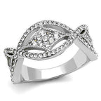 Jewellery Kingdom Cubic Zirconia Stainless Steel Ladies Fancy Band Ring - Jewelry Rings - British D'sire
