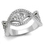 Jewellery Kingdom Cubic Zirconia Stainless Steel Ladies Fancy Band Ring - Jewelry Rings - British D'sire