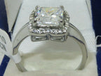 Jewellery Kingdom Cubic Zirconia Stainless Steel Square Stone 5CT Ladies Princess Ring - Jewelry Rings - British D'sire