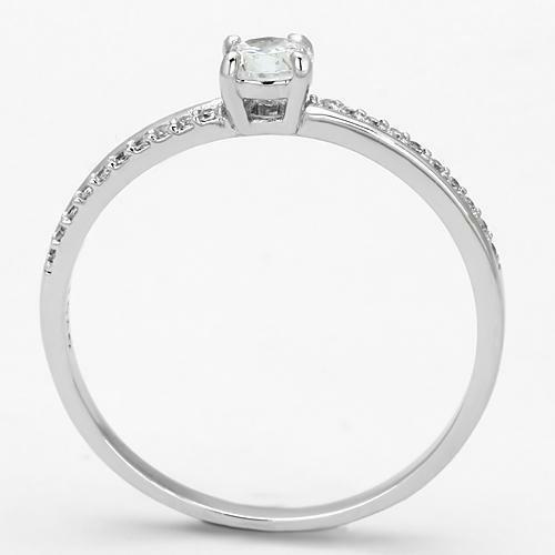 Jewellery Kingdom Cubic Zirconia Sterling Silver 925 Engagement 3/4 CT Solitaire Ladies Silver Ring - Jewelry Rings - British D'sire Main image