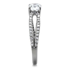 Jewellery Kingdom Cubic Zirconia Sterling Solitaire Accents Ladies Oval Engagement Ring (Silver) - Engagement Rings - British D'sire