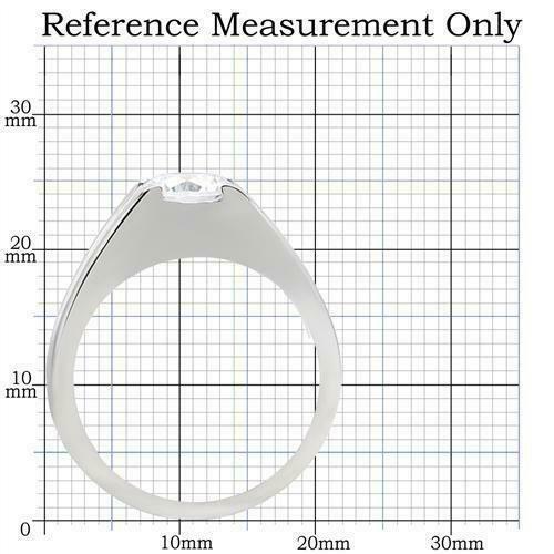 Jewellery Kingdom Cubic Zirconia Unisex Signet Pinky Stainless Steel Mens Solitaire Ring (Silver) - Jewelry Rings - British D'sire