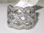 Jewellery Kingdom Cubiz Zirconia Stamped Sparkling Ladies Wide Band Ring (Sterling Silver) - Jewelry Rings - British D'sire
