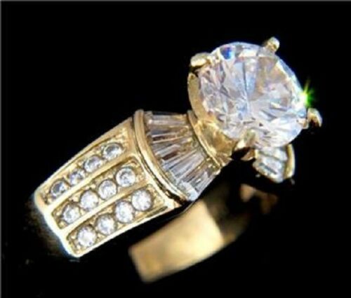 Jewellery Kingdom Solitaire Accents Steel Sparkling Ladies Engagement Ring Secondary image