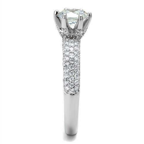 Jewellery Kingdom Ladies Engagement Sterling Silver Solitaire Accents 925 Stamped 2 carat Ring Secondary image