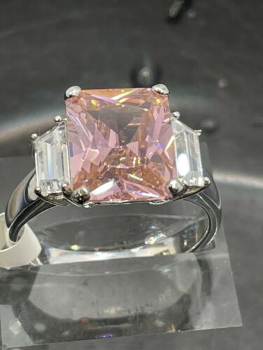 Jewellery Kingdom Emerald Cut Baguettes Sapphire 6k Ring (Silver) - Rings - British D'sire Main image