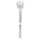 Jewellery Kingdom Emerald Cut Clear Stainless Steel Cubic Zirconia 1/2CT Sparkling Pretty Ladies Ring - Jewelry Rings - British D'sire
