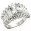 Jewellery Kingdom Emerald Cut Princess Sparkling Stamped Ladies Sterling Silver Ring - Jewelry Rings - British D'sire