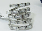Jewellery Kingdom Emerald Cut Simulated Diamonds Stainless Steel Wide Ladies Silver Band Ring - Rings - British D'sire