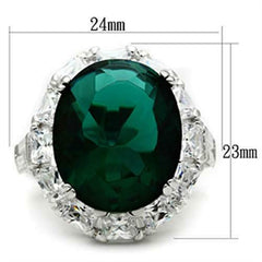 Jewellery Kingdom Emerald Oval Ladies Dress 6 Carat Ring (Green) - Jewelry Rings - British D'sire