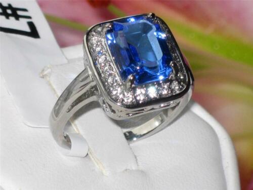 Jewellery Kingdom Emerald Sapphire Stainless Steel Ladies Ring (Royal Blue) - Jewelry Rings - British D'sire