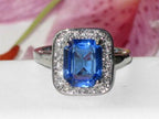 Jewellery Kingdom Emerald Sapphire Stainless Steel Ladies Ring (Royal Blue) - Jewelry Rings - British D'sire