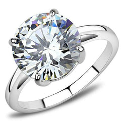 Jewellery Kingdom Engagement Solitaire Cocktail Stainless Steel 11mm Ring - Rings - British D'sire
