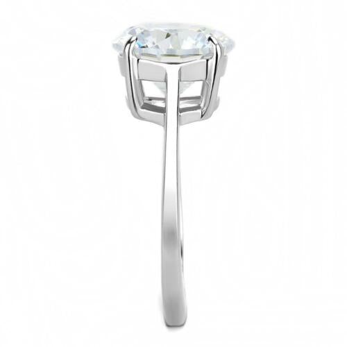 Jewellery Kingdom Engagement Solitaire Cocktail Stainless Steel 11mm Ring - Rings - British D'sire
