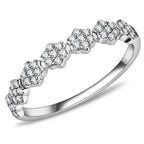 Jewellery Kingdom Eternity Pretty Stainless Steel Ladies Band Ring (Silver) - Rings - British D'sire