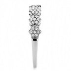 Jewellery Kingdom Eternity Pretty Stainless Steel Ladies Band Ring (Silver) - Rings - British D'sire