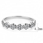 Jewellery Kingdom Eternity Pretty Stainless Steel Ladies Band Ring (Silver) - Rings - British D'sire