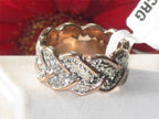 Jewellery Kingdom Filled Stainless Steel Eternity Cubic Zirconia Ring (Rose Gold) - Jewelry Rings - British D'sire