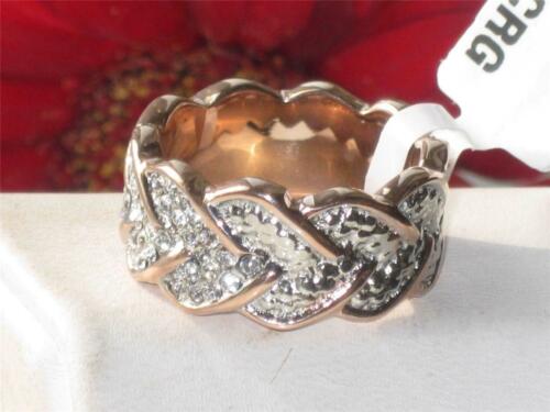 Jewellery Kingdom Filled Stainless Steel Eternity Cubic Zirconia Ring (Rose Gold) - Jewelry Rings - British D'sire
