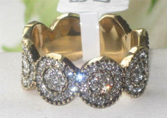 Jewellery Kingdom Full Eternity Band Circles 18 CT Ring (Gold) - Jewelry Rings - British D'sire