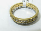 Jewellery Kingdom Full Eternity Bands Stacking Silver Two Tone Stainless Steel Rings (Gold) - Jewelry Rings - British D'sire