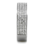 Jewellery Kingdom Full Eternity Sterling Silver 925 Stamped Sparkling Ladies Cubic Zirconia Band Ring - Jewelry Rings - British D'sire