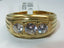 Jewellery Kingdom Gold Signet Ring Mens Pinky Three Stone 18kt Cubic Zirconia Cz - Jewelry Rings - British D'sire