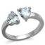 Jewellery Kingdom Heart Solitaires Cubic Zirconia 150 Carat Stainless Steel Ring (Silver) - Jewelry Rings - British D'sire