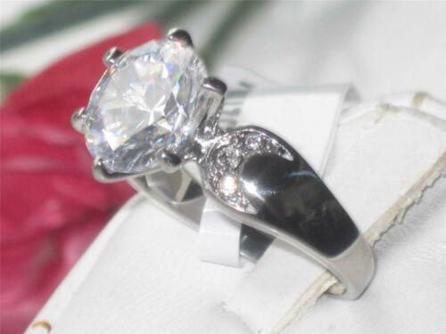 Jewellery Kingdom Ladie Cz 5 Carat Stainless Steel Pave Ring (Silver) Secondary image