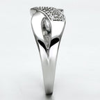 Jewellery Kingdom Ladies 1 Carat Cz Sterling Silver Crossover Micro Pave Triple Row Ring - Jewelry Rings - British D'sire