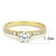 Jewellery Kingdom Ladies 1 Carat Solitaire Accents Cubic Zirconia Engagement Gold Ring - Jewelry Rings - British D'sire