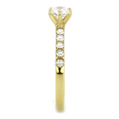 Jewellery Kingdom Ladies 1 Carat Solitaire Accents Cubic Zirconia Engagement Gold Ring - Jewelry Rings - British D'sire
