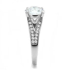 Jewellery Kingdom Ladies 3 Carat Solitaire Accents Engagement Silver Cz Ring - Jewelry Rings - British D'sire
