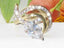 Jewellery Kingdom Ladies 4 Carat Marquise Swirl Steel Cz Cocktail Gold Ring - Jewelry Rings - British D'sire