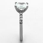 Jewellery Kingdom Ladies 4 Carat Princess Square Stainless Steel Cubic Zirconia Engagement Ring - Jewelry Rings - British D'sire