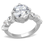 Jewellery Kingdom Ladies 5 Carat Ring Bezel Cz Stainless Steel Cubic Zirconia Silver Accents 3247 - Jewelry Rings - British D'sire