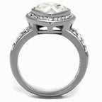Jewellery Kingdom Ladies 6 Carat Cz Silver Stainless Steel Sparkling Dress Pear Ring - Jewelry Rings - British D'sire