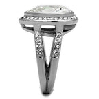 Jewellery Kingdom Ladies 6 Carat Cz Silver Stainless Steel Sparkling Dress Pear Ring - Jewelry Rings - British D'sire