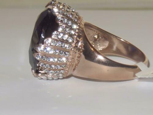 Jewellery Kingdom Ladies Amethyst Rose Gold Cushion Cut Cubic Zirconia 20 Carat Ring (Purple) Secondary image